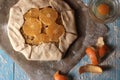 Galette dough with walnuts and orange