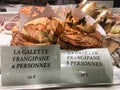 Galette pastries at the Galeries Lafayette epicerie, Paris, France