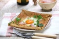 Galette sarrasin, buckwheat crepe Royalty Free Stock Photo