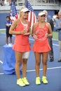 Galfi Dalma & Sofia Kenin USOPEN 2015 (117) Royalty Free Stock Photo