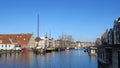 Galgewater canal in Leiden. the Netherlands Royalty Free Stock Photo