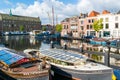 Galgewater canal in Leiden, Netherlands Royalty Free Stock Photo