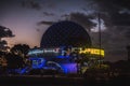 Galileo Galilei planetarium in Buenos Aires at sunset