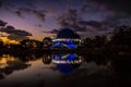 Galileo Galilei planetarium in Buenos Aires at sunset