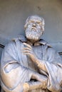 Galileo Galilei, statue in the Niches of the Uffizi Colonnade in Florence Royalty Free Stock Photo