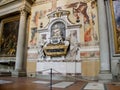 Galileo Galileis Tomb at Basilica of Santa Croce. Royalty Free Stock Photo