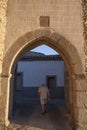 Galisteo, beautiful walled town from Alagon Valley. Extremadura, Spain