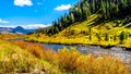 The Gallatin River as it runs through the western most part of Yellowstone National Park