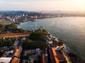 Galle Dutch Fort in Galle city of Sri Lanka aerial Royalty Free Stock Photo