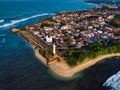 Galle Dutch Fort in Galle city of Sri Lanka aerial Royalty Free Stock Photo
