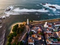 Galle Dutch Fort Sri Lanka aerial view Royalty Free Stock Photo