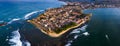 Galle Dutch Fort in Sri Lanka panoramic aerial view Royalty Free Stock Photo