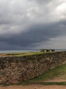 Galle fort view on bad clouds Royalty Free Stock Photo