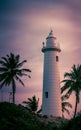 Galle Lighthouse evening sunset