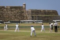 Galle, Sri Lanka - 2019-04-01 - STeenagers Practice Cricket Under League Coach Supervision
