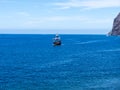 Galleon off Camara de Lobos a fishing village near the city of Funchal and has some of the highest cliffs in the world