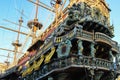 Galleon resting after so many battles Royalty Free Stock Photo