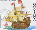 Galleon San Martin (1588), 5th Centenary of the landing in America Royalty Free Stock Photo