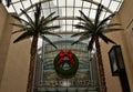 Galleria Dallas entrance at holiday shopping season