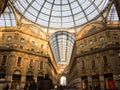 Galleria Vittorio Emanuele gallery interior Royalty Free Stock Photo