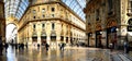 Galleria Vittorio Emanuele II from inside the arca Royalty Free Stock Photo