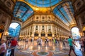 Galleria Vittorio Emanuele II in Milan, Italy. Royalty Free Stock Photo