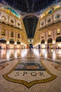 Galleria Vittorio Emanuele II in Milan, Italy. Royalty Free Stock Photo