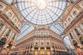 Galleria Vittorio Emanuele II in Milan, Italy Royalty Free Stock Photo