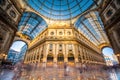 Galleria Vittorio Emanuele II in Milano. Royalty Free Stock Photo