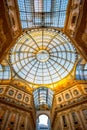 Galleria Vittorio Emanuele II in Milano. Royalty Free Stock Photo