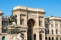 Galleria Vittorio Emanuele II in Piazza del Duomo - Milan Italy Royalty Free Stock Photo