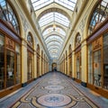 Gallerie Vivienne, covered passage in Paris France Royalty Free Stock Photo