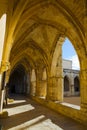 Courtyard of Cathedral of Saint Nazaire, Beziers Royalty Free Stock Photo