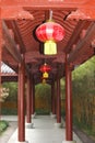 Gallery in the Confucian Lingyin temple, Hangzhou, China