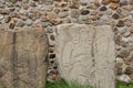 Gallery of the dancers in Monte Alban archaeological site, Oaxaca, Mexico Royalty Free Stock Photo