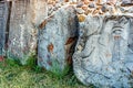 Gallery of the Dancers, Monte Alban - Oaxaca, Mexico Royalty Free Stock Photo