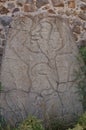 Gallery of the Dancers, Monte Alban - Oaxaca, Mexico Royalty Free Stock Photo