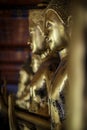 Statues of Buddha in Wat Po Temple in Bangkok, Thailand