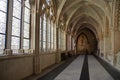 gallery in a gothic cathedral in burgos - spain Royalty Free Stock Photo