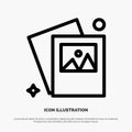 Gallery, Image, Photo Line Icon Vector Royalty Free Stock Photo