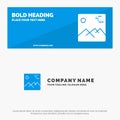Gallery, Image, Picture, Canada SOlid Icon Website Banner and Business Logo Template