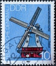 a gallery mill, Dabel (1892). Text: Technical monuments: windmills