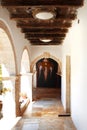 Gallery in the old Orthodox monastery Krk, Croatia Royalty Free Stock Photo