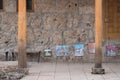 Gallery of Paintings in Haghartsin Monastery in Armenia Royalty Free Stock Photo