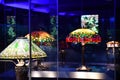 Gallery of Tiffany Lamps at New York Historical Society in Manhattan, New York City