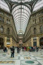 Gallery Umberto people shopping Naples, Italy
