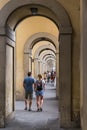 Gallery under the Vasari Corridor, Florence