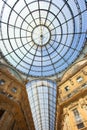 Gallery Vittorio Emanuele II, the ceiling Royalty Free Stock Photo