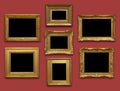 Gallery Wall Gold Frames