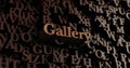 Gallery - Wooden 3D rendered letters/message, Can be used for an online banner ad or a print postcard,